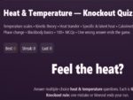 Physics: Heat-Temperature Quiz